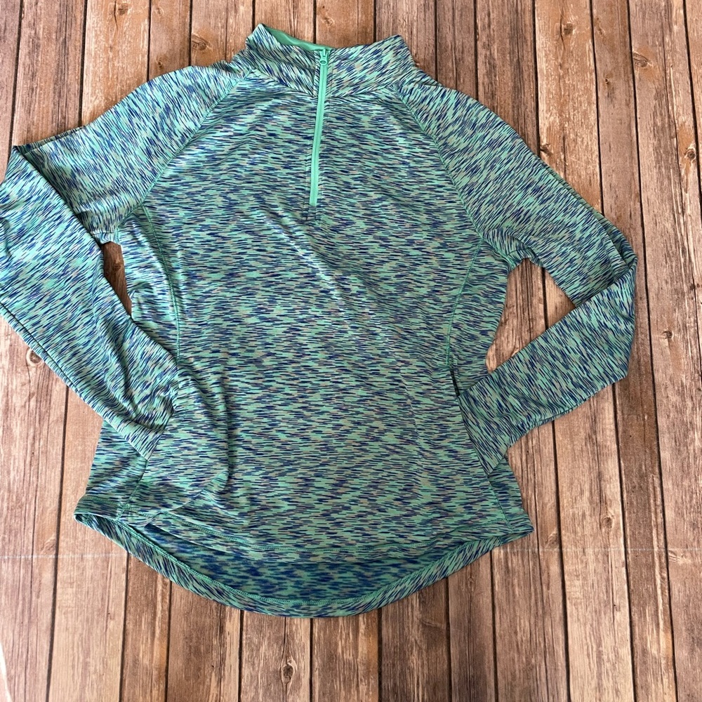 Athletic half zip top